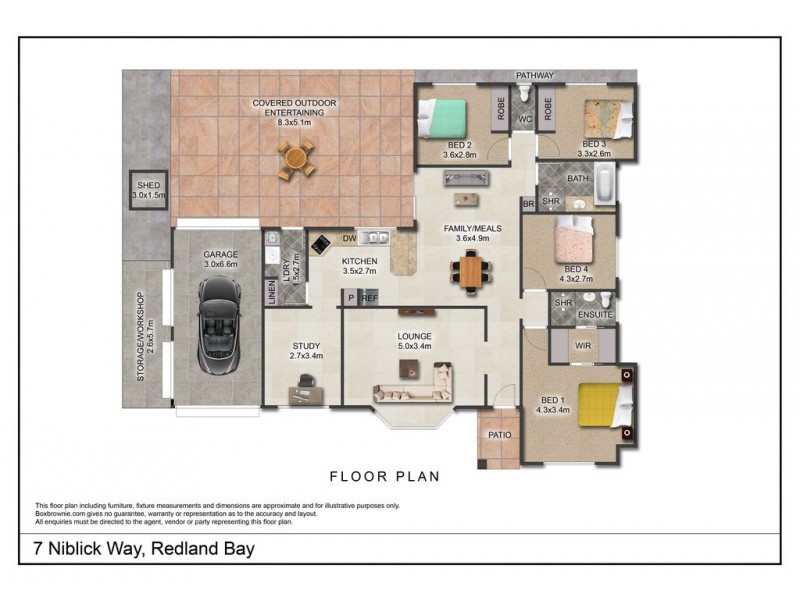 7 Niblick Way, Redland Bay QLD 4165 Floorplan