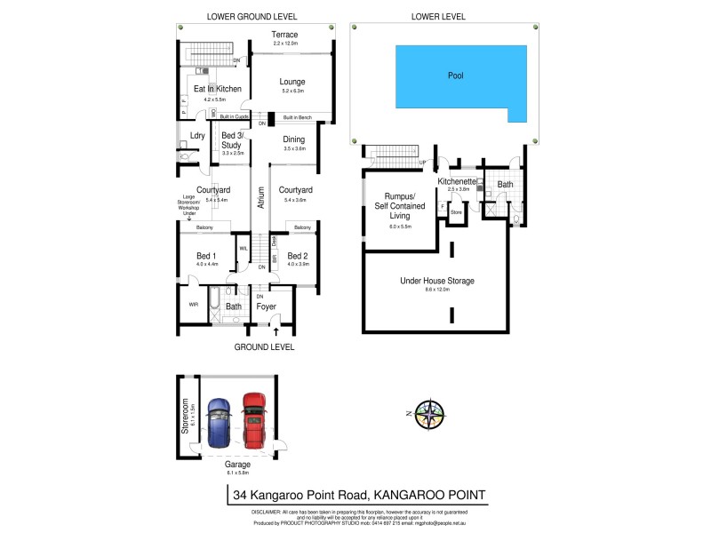 34 Kangaroo Point Road, Kangaroo Point NSW 2224 Floorplan