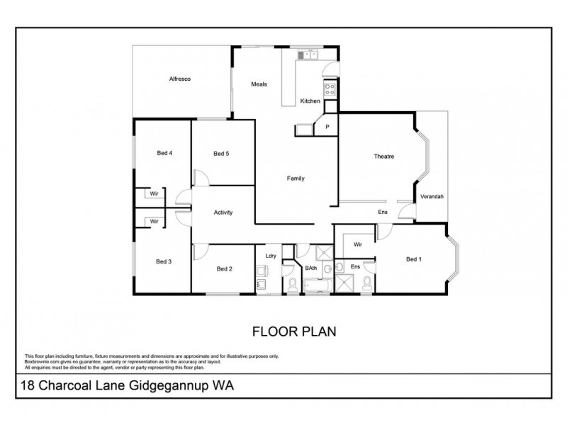 18 Charcoal Lane, Gidgegannup WA 6083 Floorplan