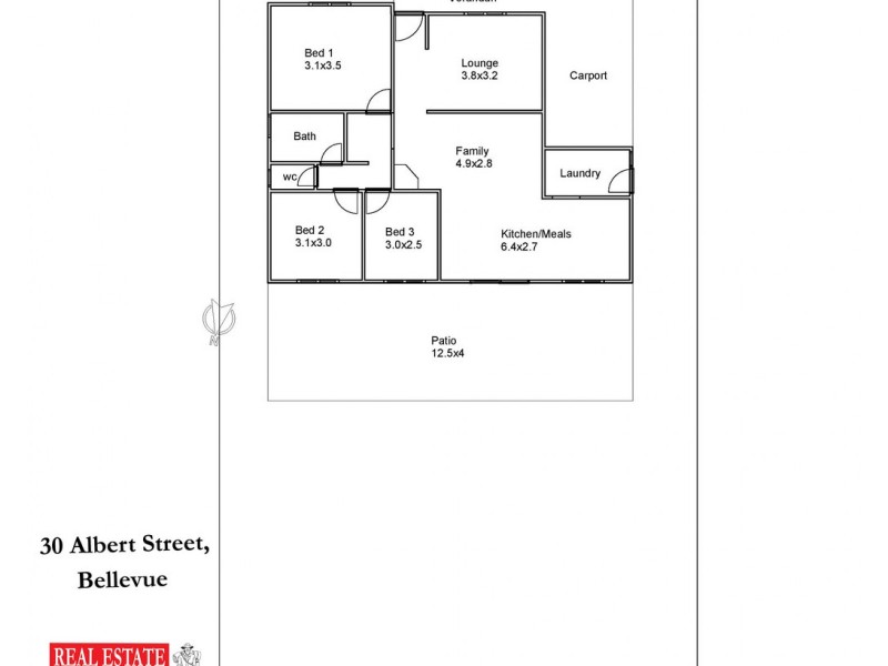 30 Albert Street, Bellevue WA 6056 Floorplan