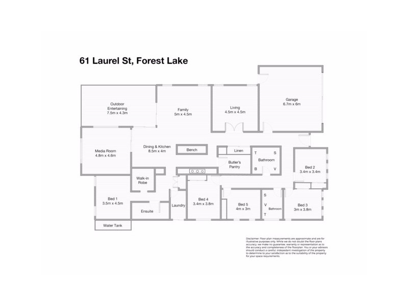 61 Laurel Street, Heathwood QLD 4110 Floorplan
