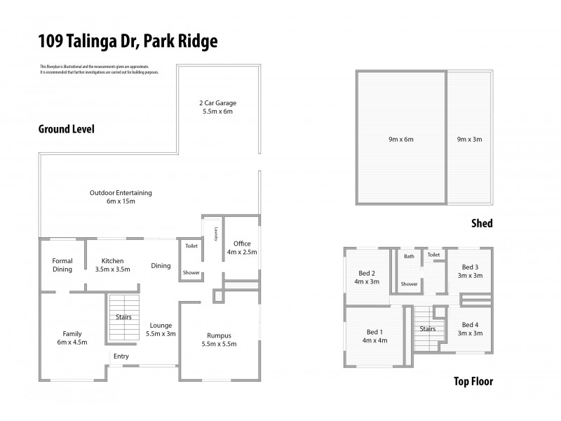 109 Talinga Drive, Park Ridge QLD 4125 Floorplan