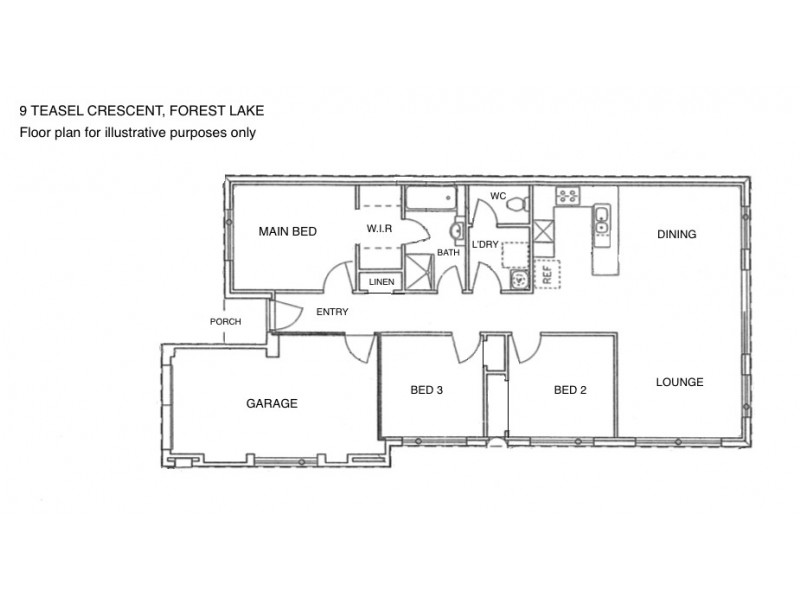 9 Teasel Crescent, Forest Lake QLD 4078 Floorplan