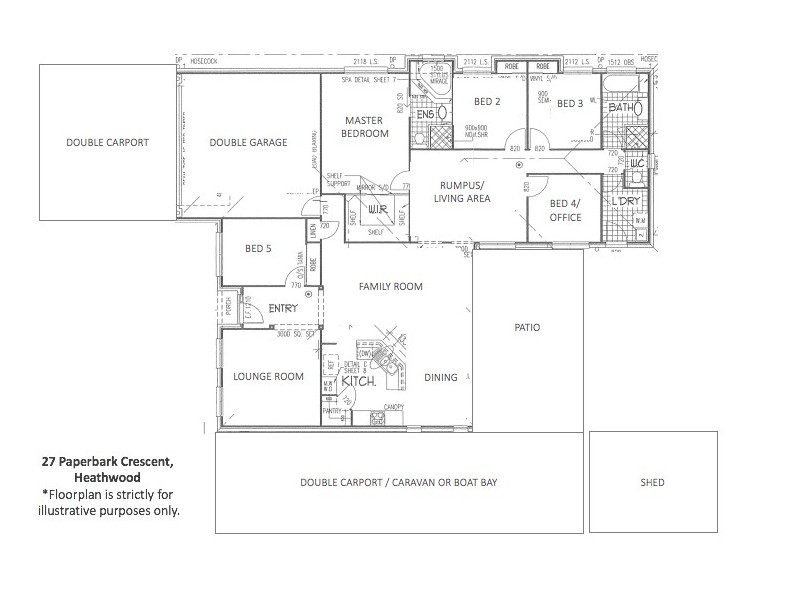 27 Paperbark Crescent, Heathwood QLD 4110 Floorplan