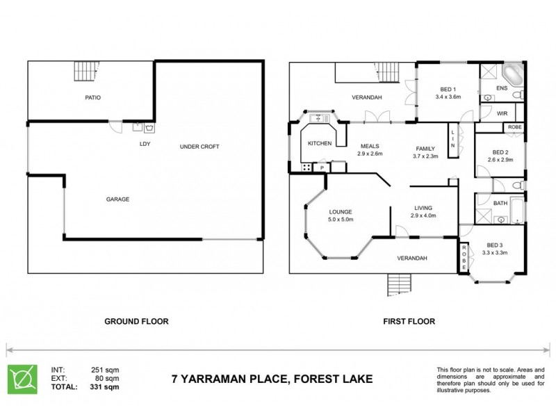 7 Yarraman Place, Forest Lake QLD 4078 Floorplan