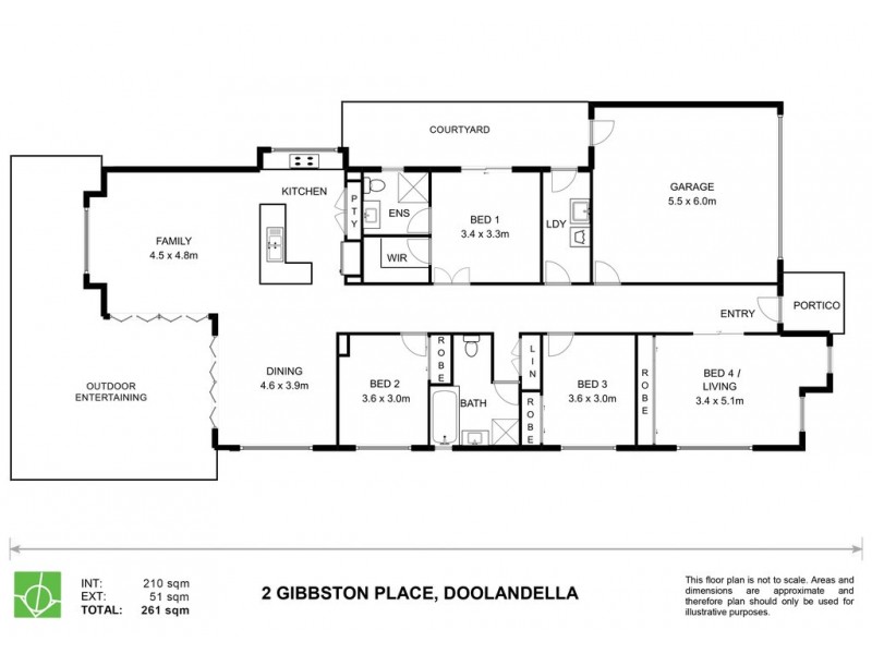2 Gibbston Place, Doolandella QLD 4077 Floorplan