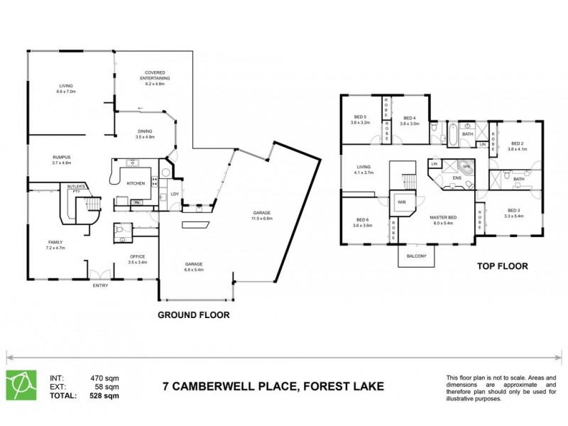 7 Camberwell Place, Forest Lake QLD 4078 Floorplan