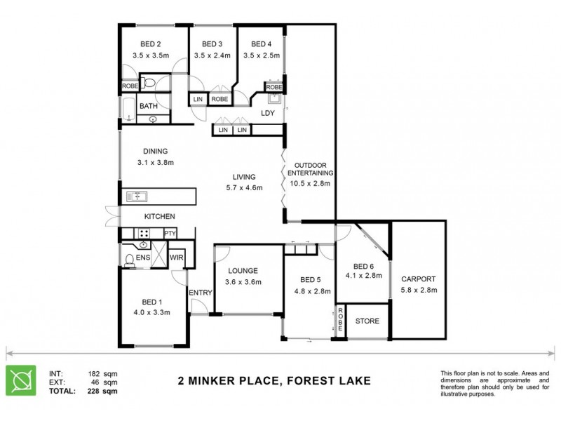 2 Minker Place, Forest Lake QLD 4078 Floorplan