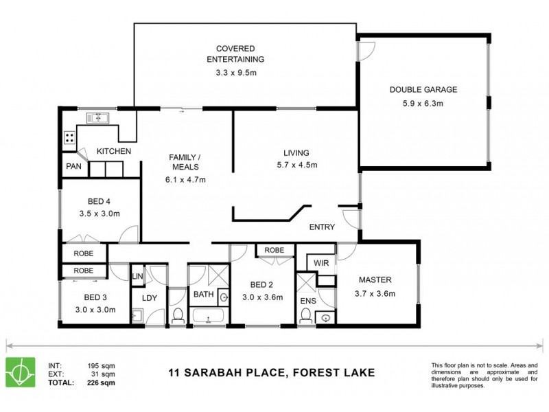 11 Sarabah Place, Forest Lake QLD 4078 Floorplan