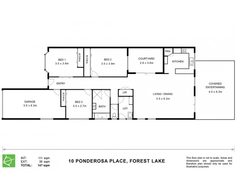 10 Ponderosa Place, Forest Lake QLD 4078 Floorplan