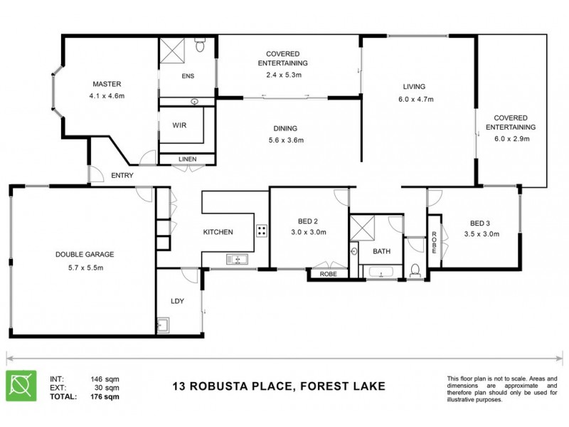 13 Robusta Place, Forest Lake QLD 4078 Floorplan