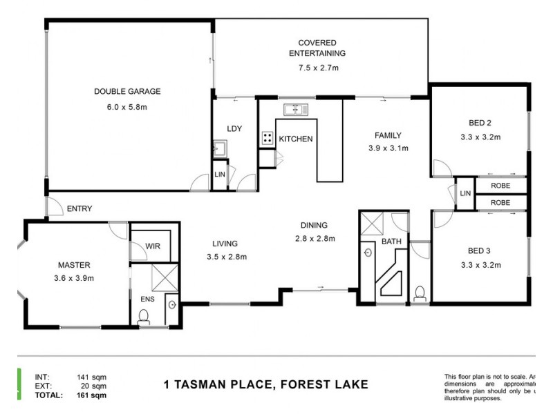 1 Tasman Place, Forest Lake QLD 4078 Floorplan
