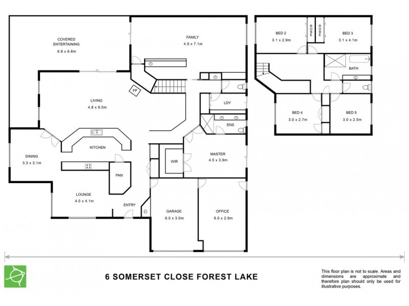 6 Somerset Close, Forest Lake QLD 4078 Floorplan
