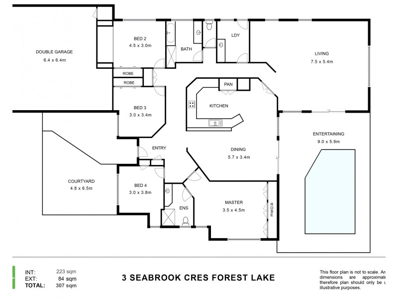 3 Seabrook Crescent, Forest Lake QLD 4078 Floorplan