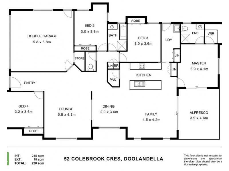 52 Colebrook Crescent, Doolandella QLD 4077 Floorplan