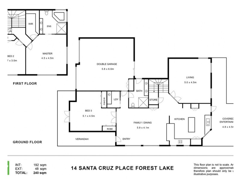 14 Santa Cruz Place, Forest Lake QLD 4078 Floorplan