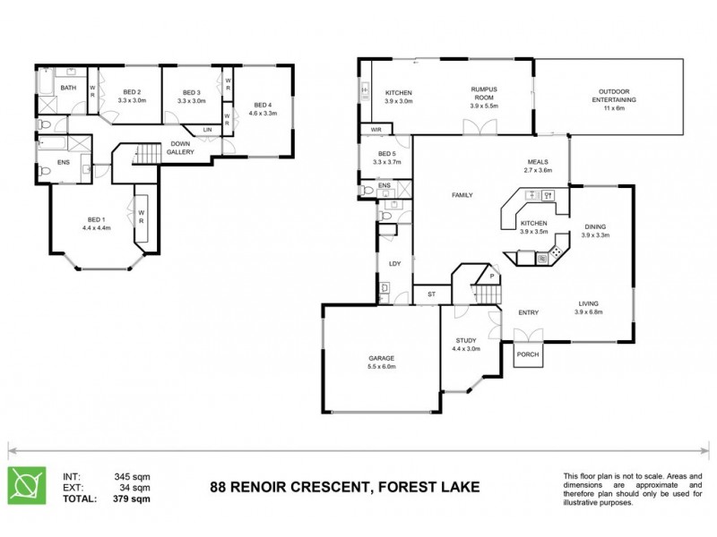 88 Renoir Crescent, Forest Lake QLD 4078 Floorplan