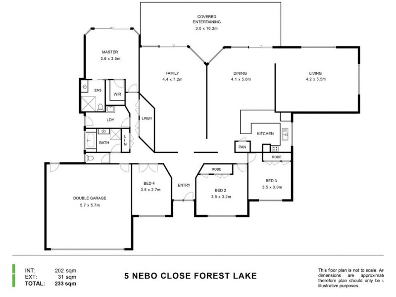 5 Nebo Close, Forest Lake QLD 4078 Floorplan