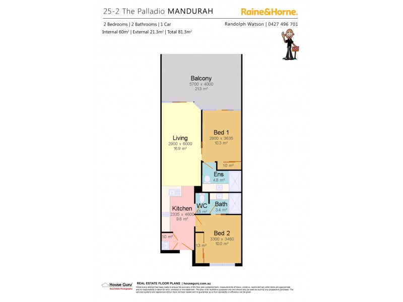 25/2 The Palladio, Mandurah WA 6210 Floorplan