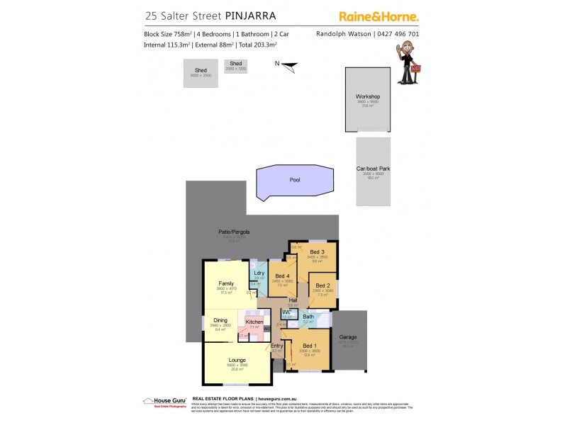25 Salter St, Pinjarra WA 6208 Floorplan