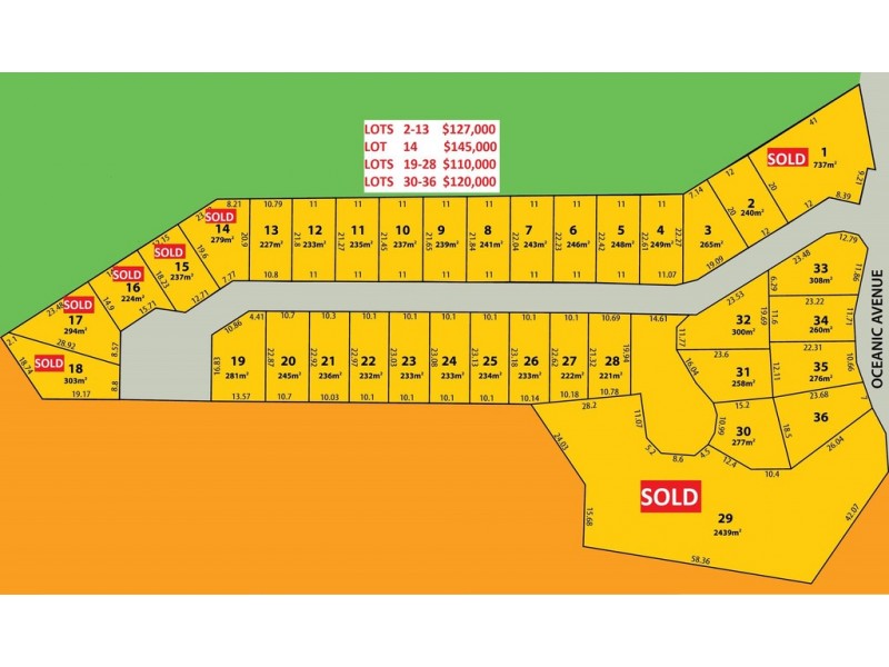 LOTS 1 TO 36 Oceanic Drive, Dawesville WA 6211