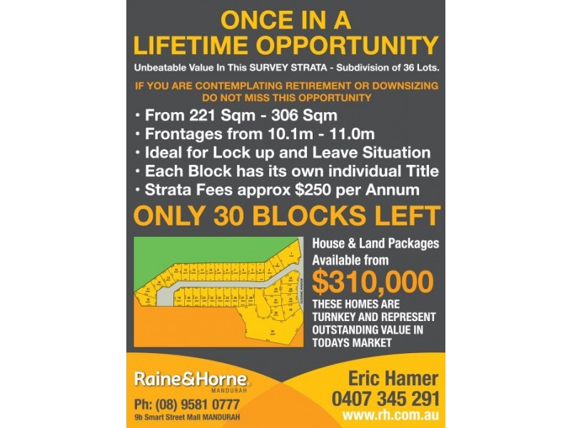 LOTS 1 TO 36 Oceanic Drive, Dawesville WA 6211