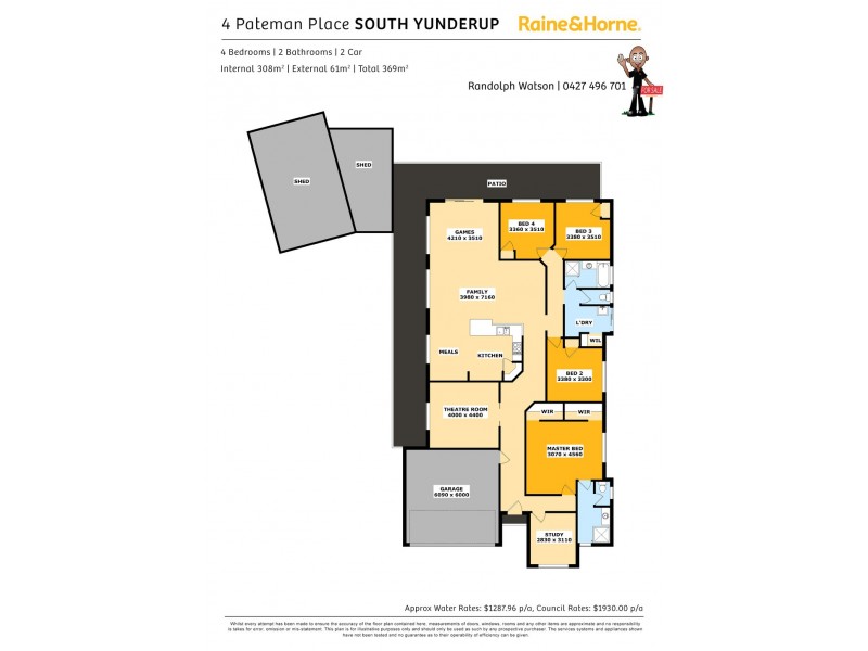 4 PATEMAN PLACE, South Yunderup WA 6208 Floorplan