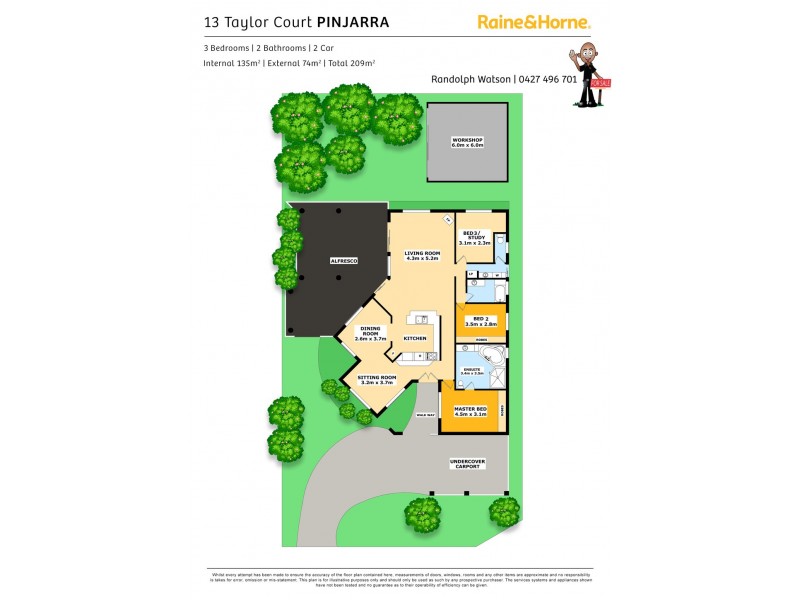 13 TAYLOR COURT, Pinjarra WA 6208 Floorplan