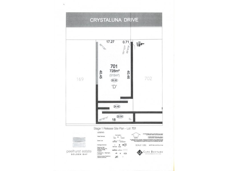 Lot 701 CRYSTALUNA DRIVE, Golden Bay WA 6174