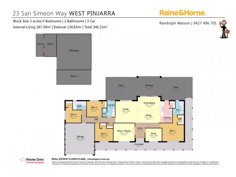 23 San Simeon Way, West Pinjarra WA 6208 Floorplan