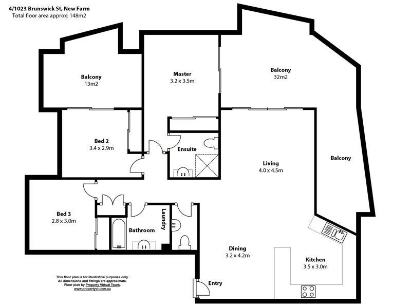 4/1023 Brunswick Street, New Farm QLD 4005