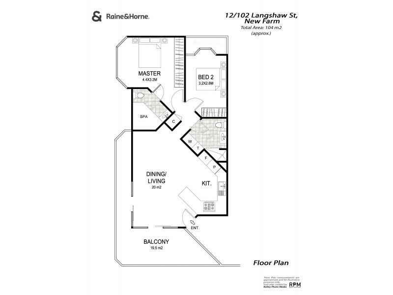 12/102 LANGSHAW STREET, New Farm QLD 4005 Floorplan