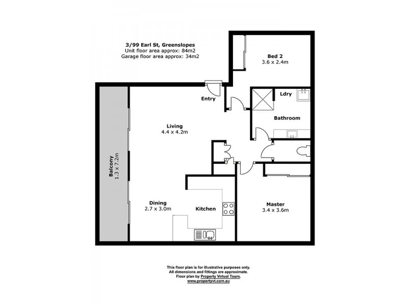 3/99 Earl Street, Greenslopes QLD 4120 Floorplan