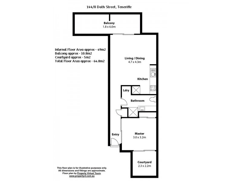 144/8 Dath Street, Teneriffe QLD 4005 Floorplan