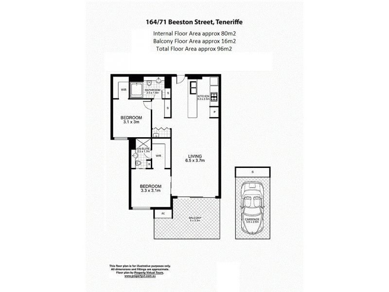 164/71 Beeston Street, Teneriffe QLD 4005 Floorplan