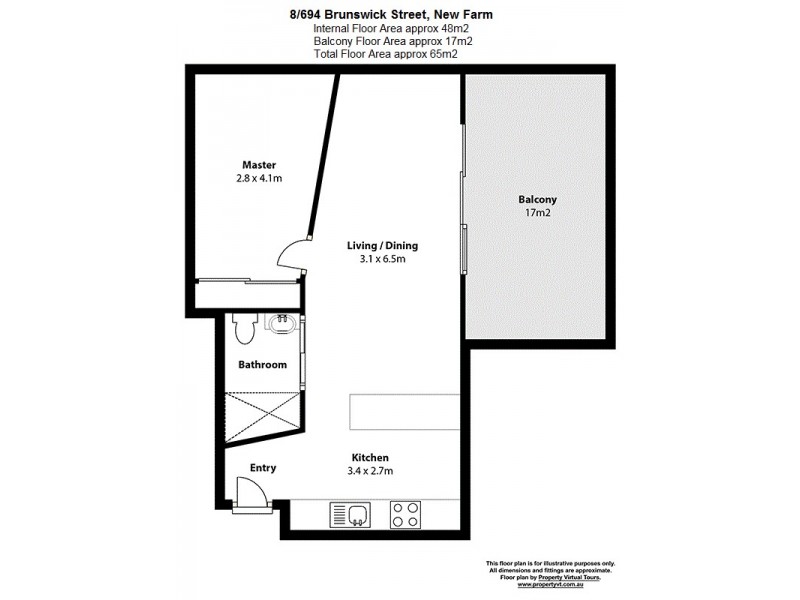 8/694 Brunswick Street, New Farm QLD 4005 Floorplan