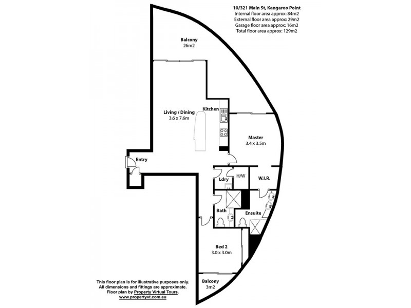 10/321 Main Street, Kangaroo Point QLD 4169 Floorplan