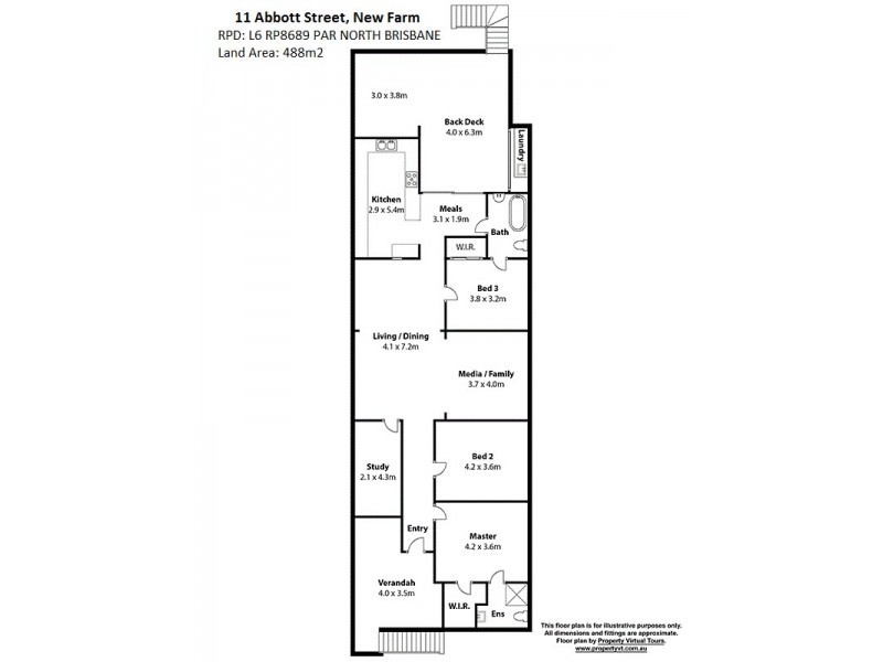 11 Abbott Street, New Farm QLD 4005 Floorplan