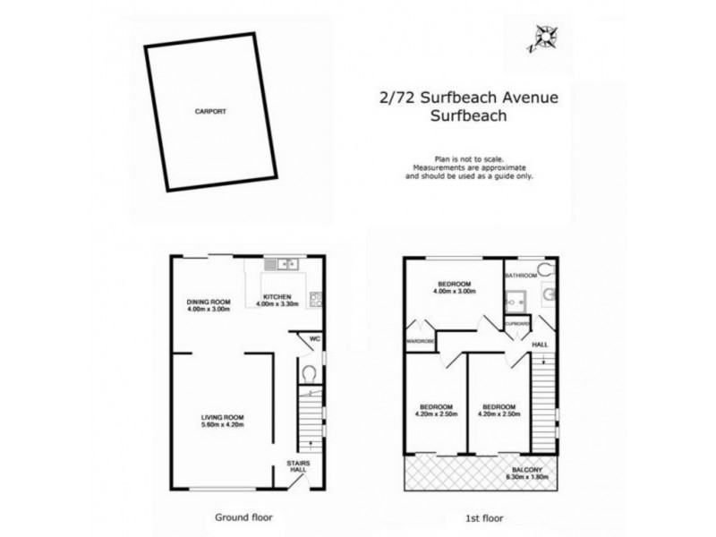 2/72 Surfbeach Ave, Surf Beach NSW 2536 Floorplan