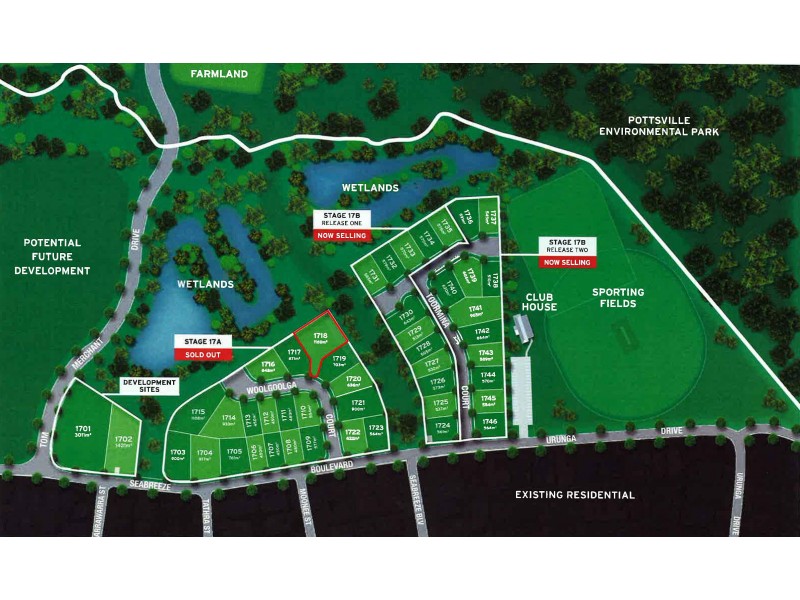 Lot 1718 Woolgoolga Court, Seabreeze Estate, Pottsville NSW 2489