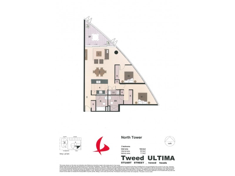 2032 / 14-22 Stuart Street, Tweed Heads NSW 2485 Floorplan
