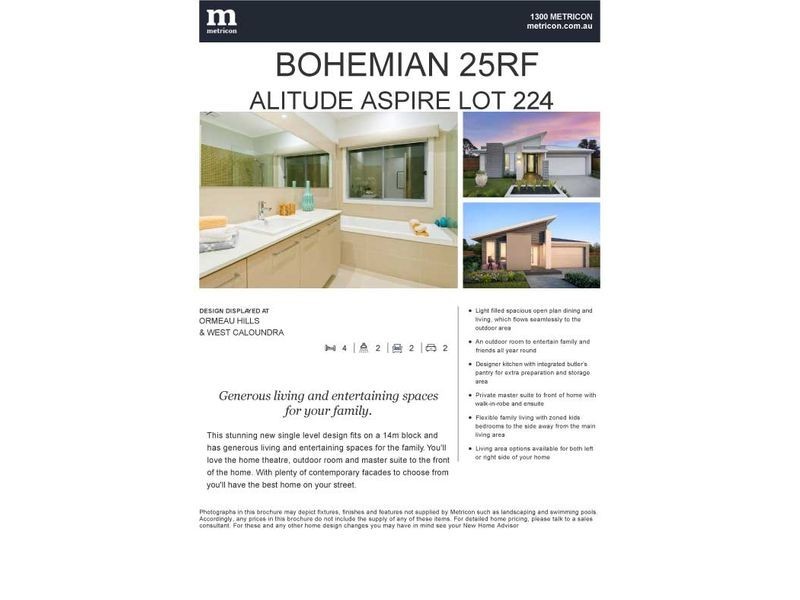 Lot 422 Altitude Boulevard, Terranora NSW 2486