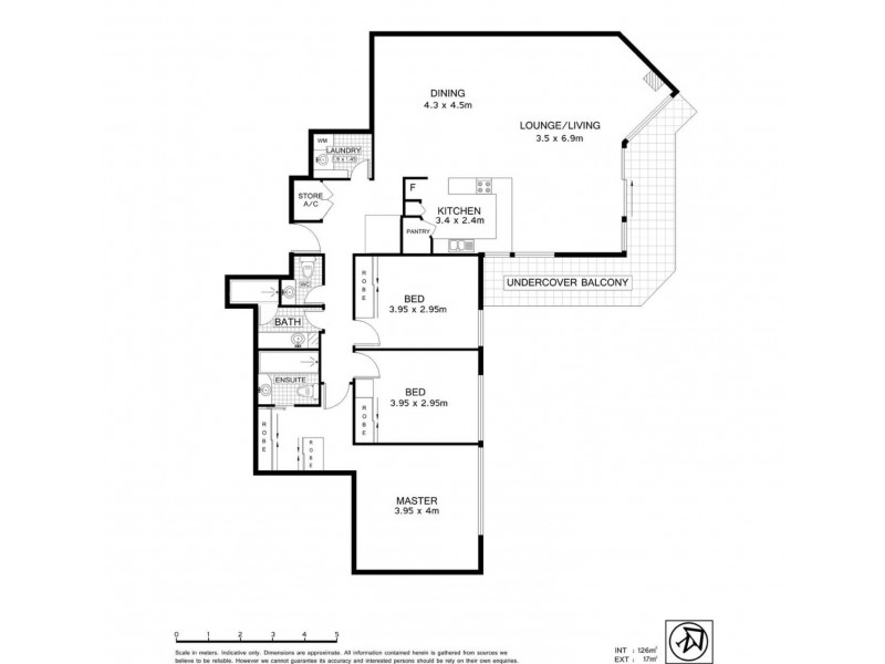 502 / 22 Kirkwood Road, Tweed Heads South NSW 2486 Floorplan