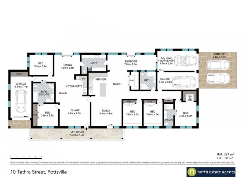 10 Tathra Street, Pottsville NSW 2489 Floorplan