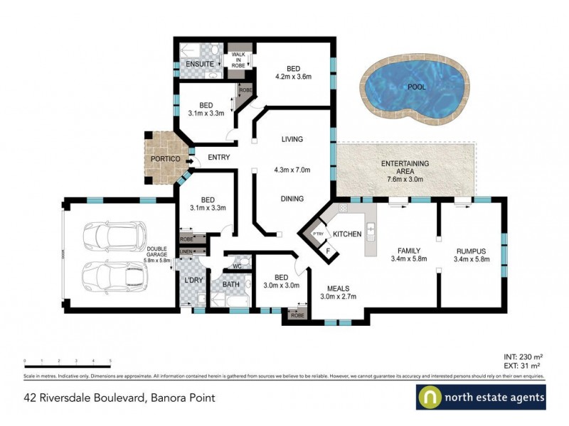 42 Riversdale Boulevard, Banora Point NSW 2486 Floorplan