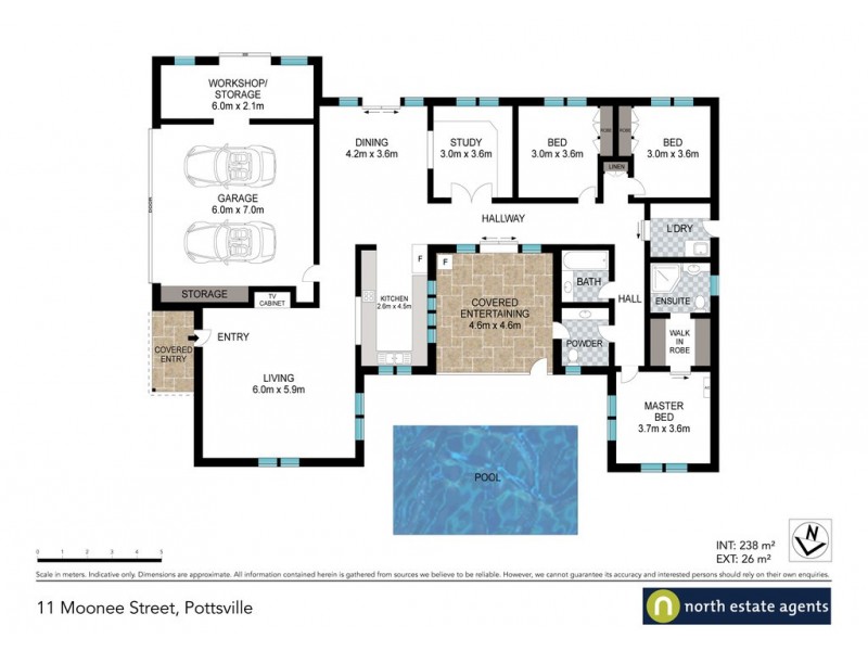 11 Moonee Street, Pottsville NSW 2489 Floorplan