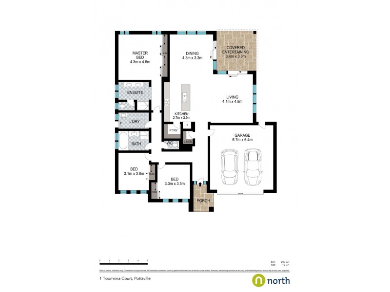 1 Toormina Court, Pottsville NSW 2489 Floorplan