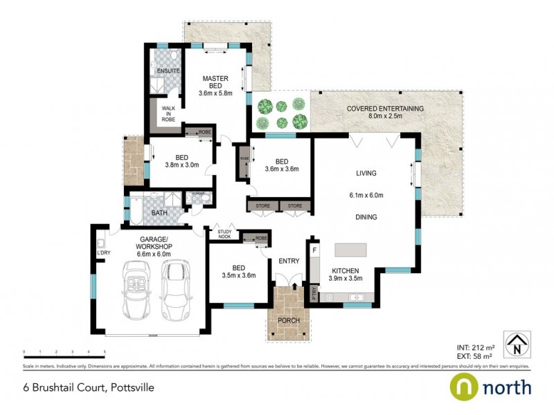 6 Brushtail Court, Pottsville NSW 2489 Floorplan