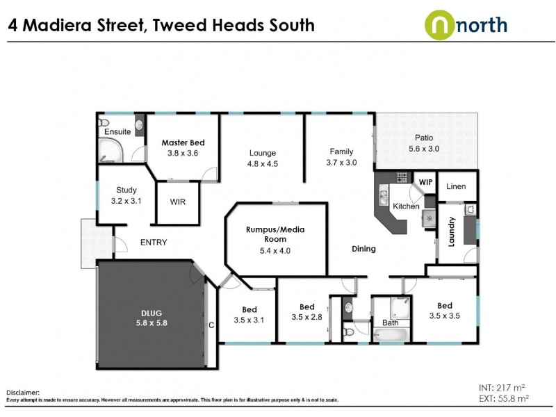 4 Madiera Street, Tweed Heads South NSW 2486 Floorplan