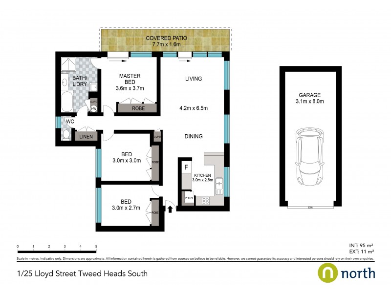 1 / 25 Lloyd Street, Tweed Heads South NSW 2486 Floorplan